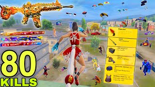 80 SOLO KILLS!😍 KING OF GROZA BEST GAMEPLAY w/ Mai Shiranui SET🔥 Pubg Mobile