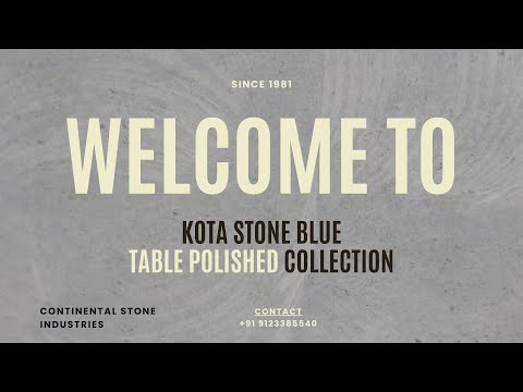 Table polished kota stone