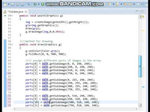 Simple Java Animation Using Arrays Part 2 Adding Side Movement