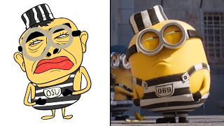 Despicable Me 3 Funny Drawing Meme | Minions in Jail Scene