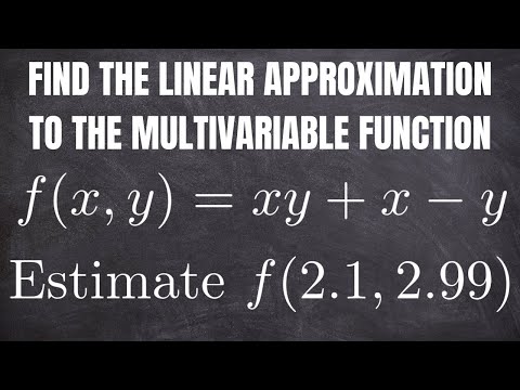 Find the Linear Approximation to the Multivariable Function Using the Tangent Plane and Estimate