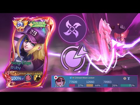 THE POWER OF ASSASIN EMBLEM ON RUBY!! (IT'S  BETTER OFFENSIVELY)-MLBB
