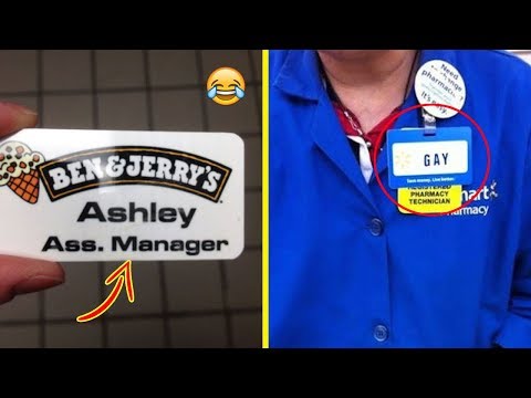 People With The Most Unfortunate Name Tags Video