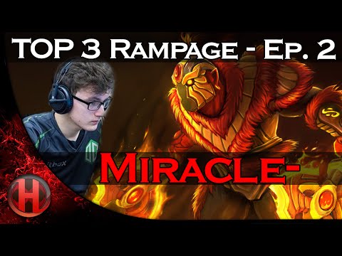 Dota 2 Miracle- TOP 3 Rampage Plays - Ep. 2