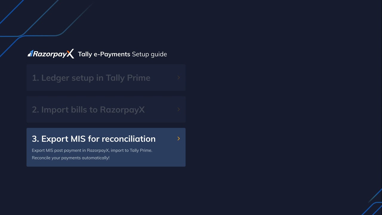 Tally e-Payments Onboarding