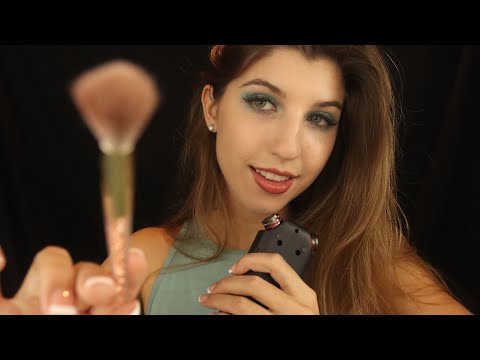 ASMR TASCAM + Face Brushing ~ Silky Soft-Spoken Tingles ...