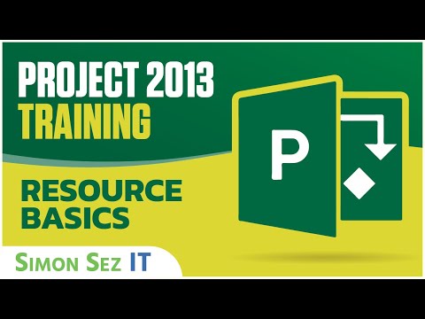 Microsoft Project 2013 Tutorial - Resource Basics