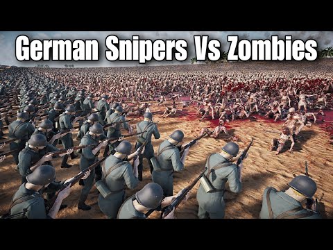 GERMAN SNIPERS VS 1.5 MILLION ZOMBIES | Ultimate Epic Battle Simulator 2 | UEBS 2