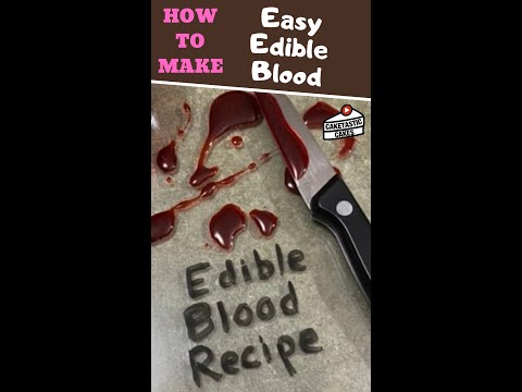Edible Blood - Simple, 3 Ingredient Recipe HalloweenTutorial