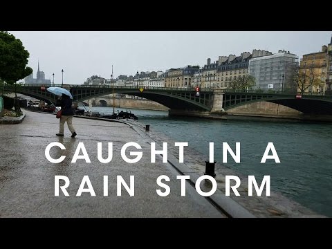 Caught in a Rain Storm on a Bike Tour in Paris