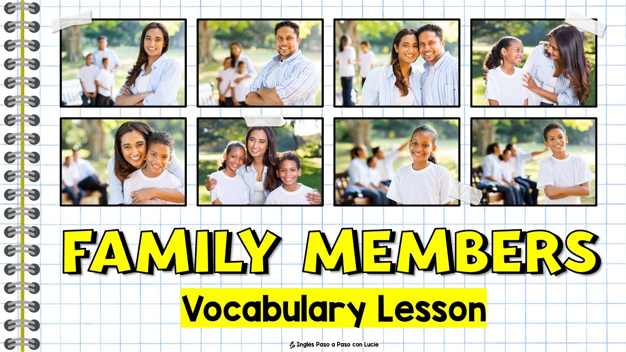 Miembros de la Familia en Inglés | Vocabulario para Principiantes
