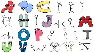 Alphabet Lore but transformed from Stickman / Alphabet Lore animation