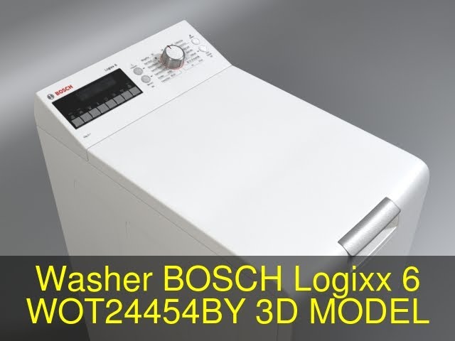 Washer BOSCH Logixx 6 WOT24454BY 3D Model - FlatPyramid