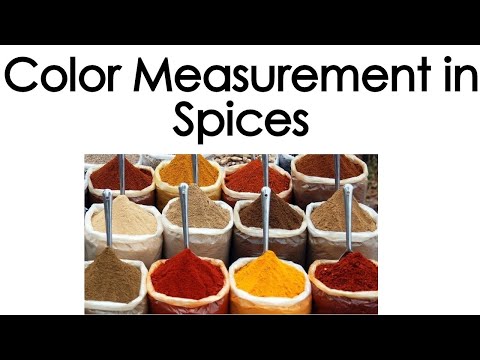 Color Measurement in Spices by Sensegood Spectrophotometer Colorimeter