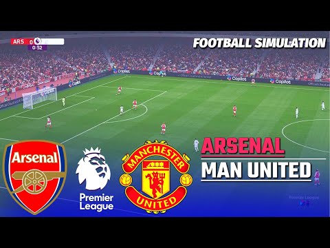 Arsenal vs Manchester United - English Premier League 2025 | PES 21 Simulation