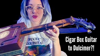 My Movable Fret Cigar Box Guitar - Play it Like a Dulcimer!