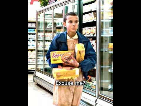 Eleven Steals Waffles 😂 | Stranger Things S1.E6 | #shorts
