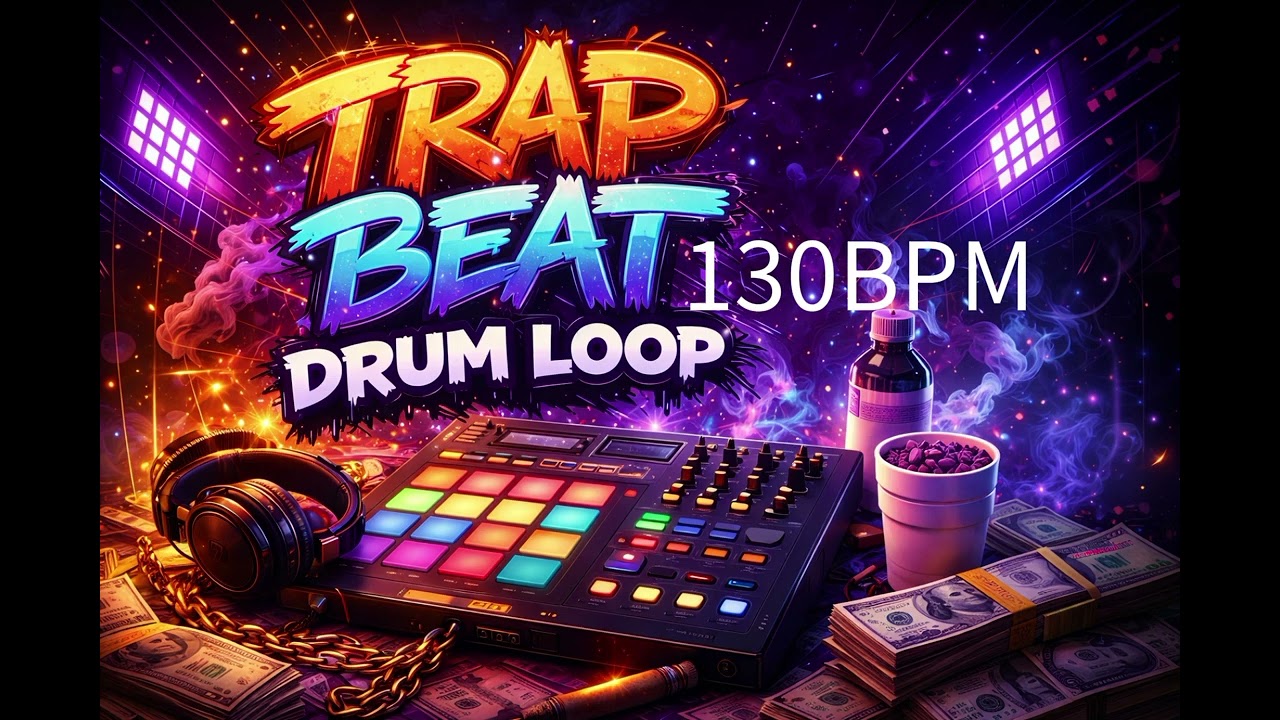 Free Trap beat drum loop 130bpm