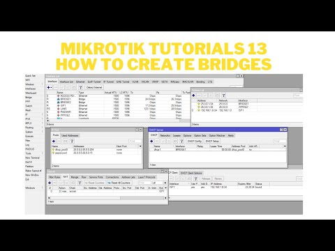MIKROTIK TUTORIALS 13 HOW TO CREATE BRIDGES & SEPERATE GATEWAY