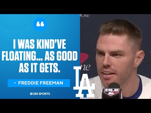 Freddie Freeman is on CLOUD NINE after hitting a walk-off grand slam | Press Conference