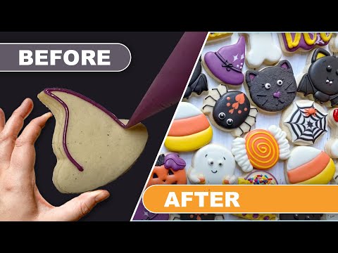 How to Decorate the Easiest Halloween Cookies for Beginners!