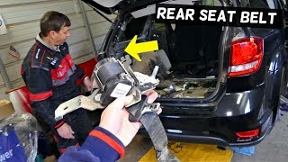 HOW TO REMOVE OR REPLACE THIRD ROW SEAT BELT ON DODGE JOURNEY FIAT FREEMONT