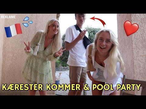 FRANKRIG VLOG DEL 3 - Kærester kommer, træning, pool party, stranden, marked, drinks
