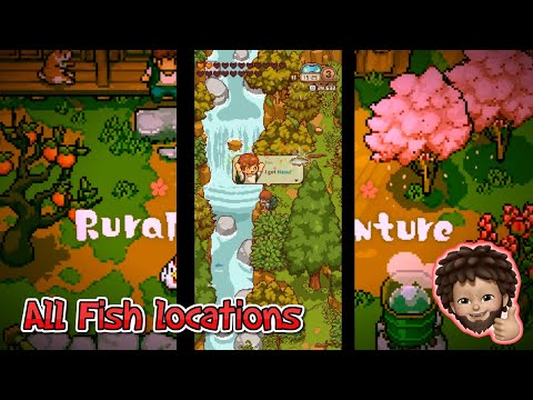Japanese Rural Life Adventure - All Fishing Locations