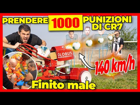 1000 Pallonate di Ronaldo a 140 km/h con Sparapalloni - ⚽️ MALATO DI CALCIO ⚽️  - theShow