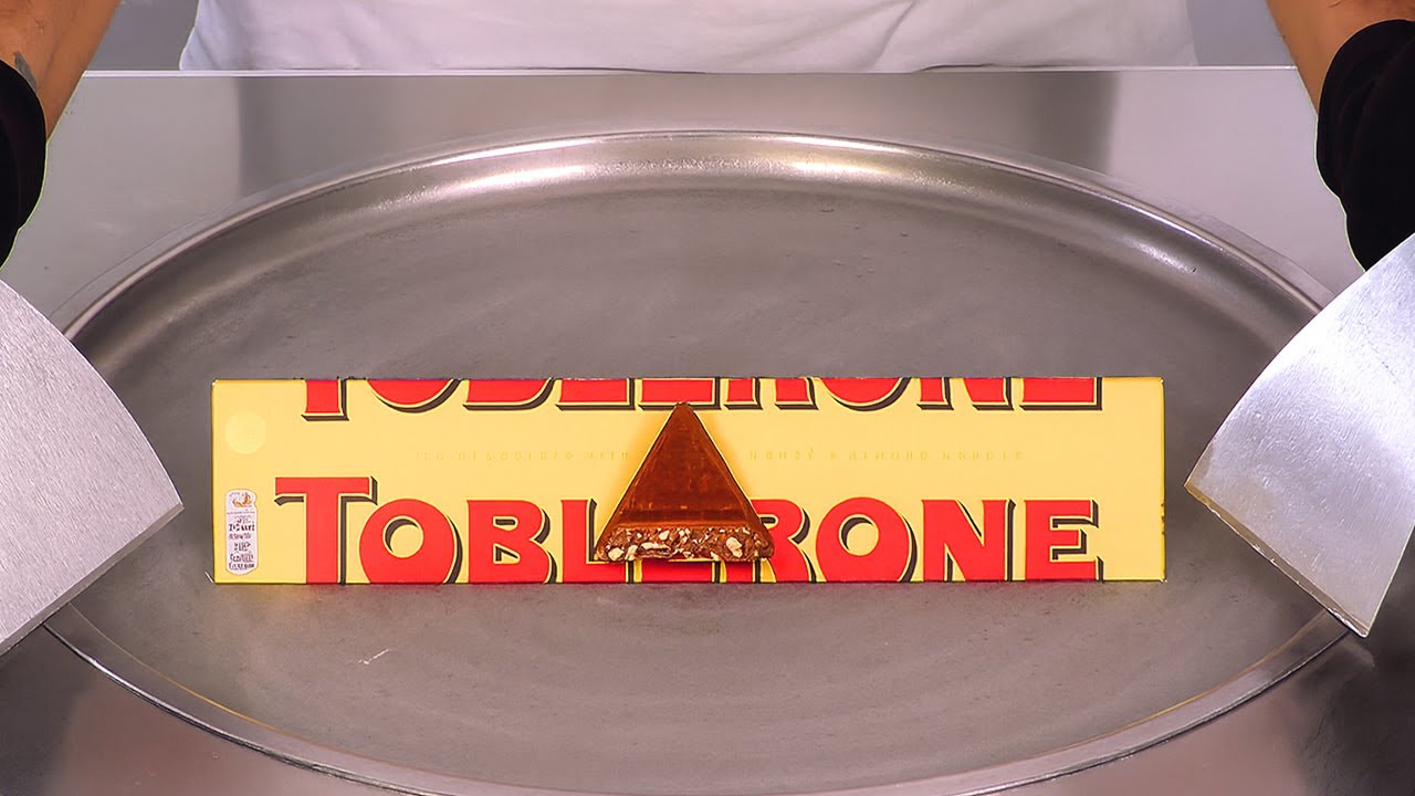 XXL TOBLERONE Ice Cream Rolls | ASMR