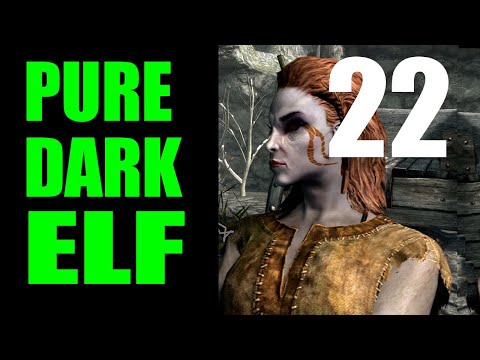 Skyrim PURE DARK ELF Challenge Run Walkthrough Part 22: Maxing Out the Alteration Skill