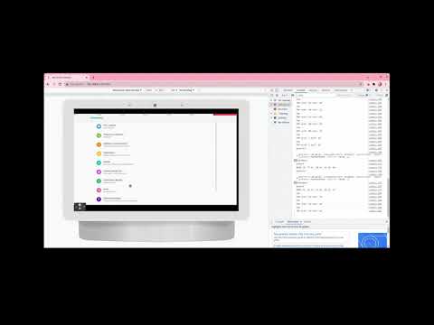 AI-Speaker Android in Web browser, gesture: pan, swipe, tap