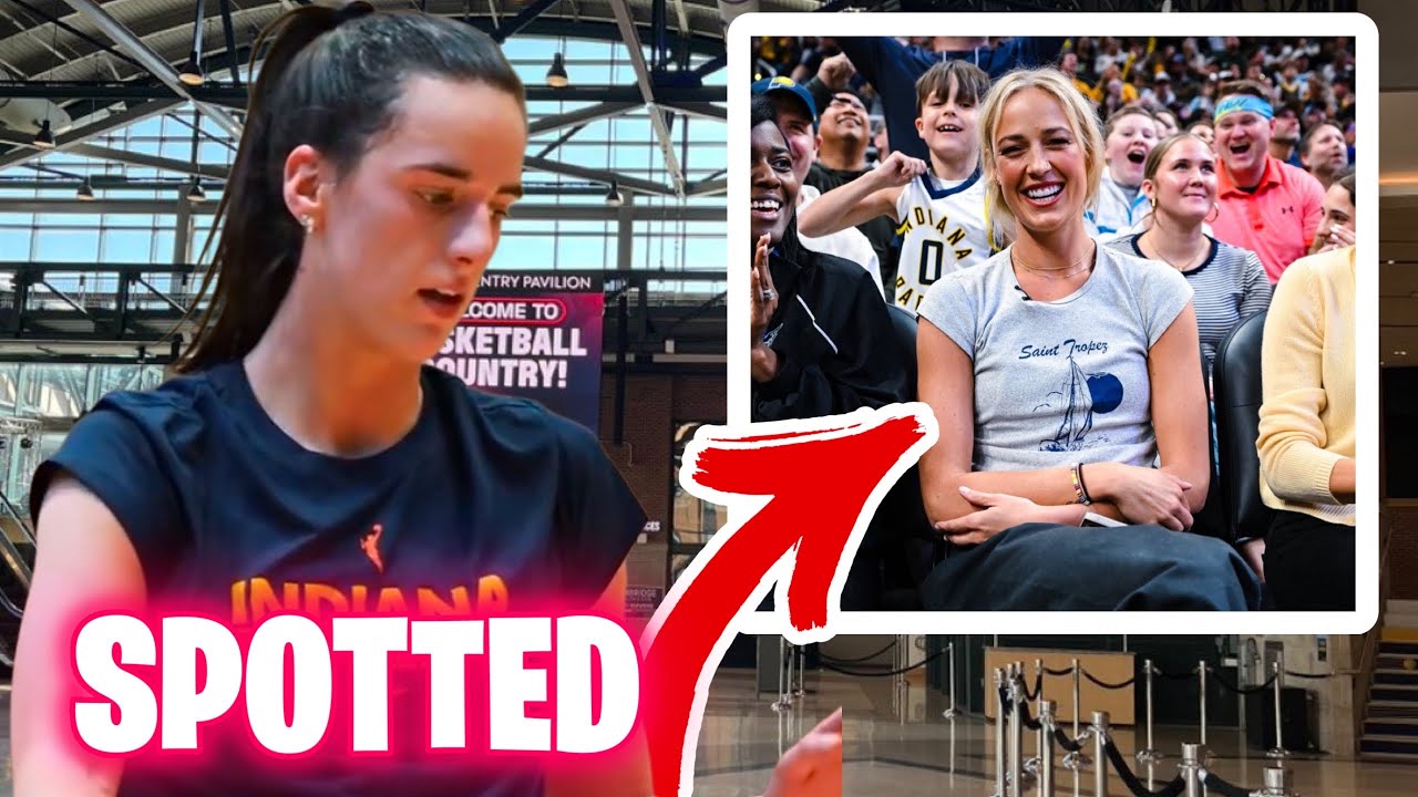 Fever Sophie Cunningham SPOTTED COURTSIDE & Caitlin Clark INCREDIBLE Reaction To SOPHIE ARRIVAL!