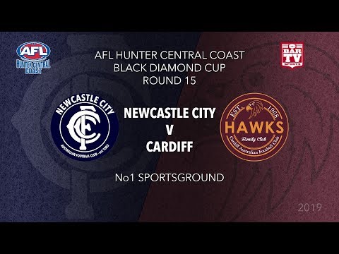 2019 AFLHCC Black Diamond Cup - Round 15 - Newcastle City v Cardiff Hawks
