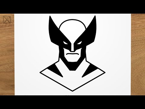 How to draw WOLVERINE step by step, EASY
