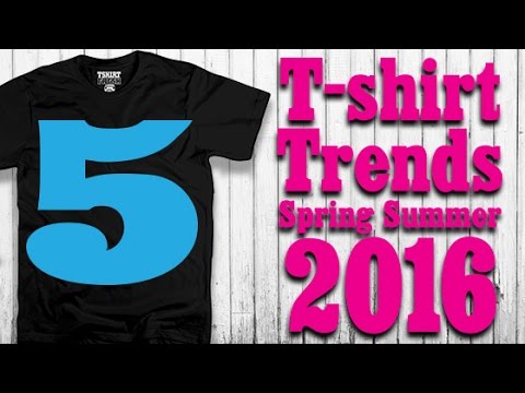 T-shirt 5 trends Spring Summer 2016