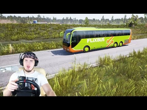 РАБОТАЮ ВОДИТЕЛЕМ АВТОБУСА - Fernbus Simulator + РУЛЬ