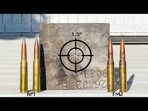 Armor Piercing Rounds 50 Cal FMJ vs 50 Cal API