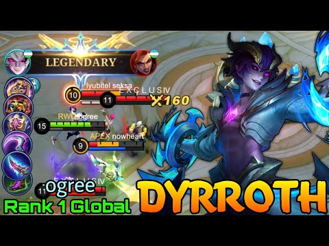 Hybrid Build Dyrroth Legendary Gameplay! - Top 1 Global Dyrroth by ogree - Mobile Legends