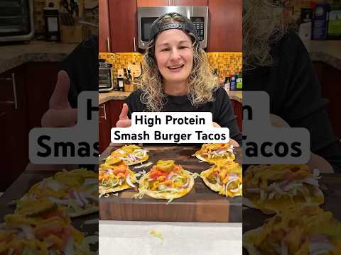 High Protein Smash Burger Tacos