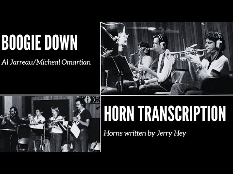 Al Jarreau Boogie Down (Jerry Hey Horn Transcription)
