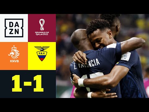Valencia mit sechstem WM-Tor in Folge für Ecuador: Niederlande - Ecuador 1:1 | WM 2022 | DAZN