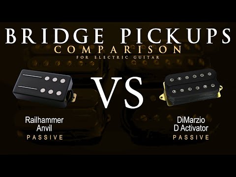Railhammer ANVIL vs DiMarzio D ACTIVATOR - Bridge Guitar Pickup Comparison Tone Demo