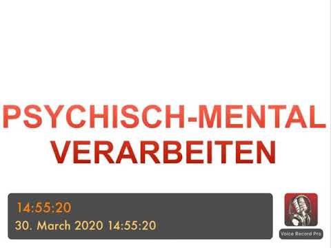 PSYCHISCH VERARBEITEN