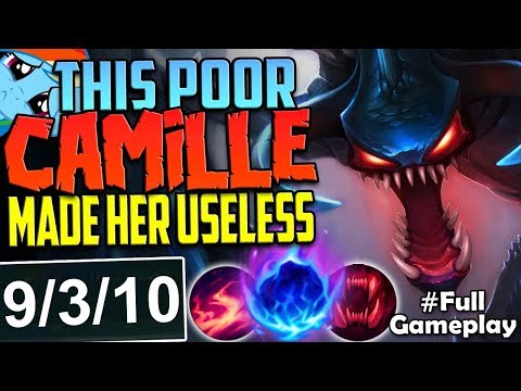 THIS POOR CAMILLE MADE HER TOTALLY USELESS | Cho'Gath vs Camille TOP | NA Unranked to Diamond #07