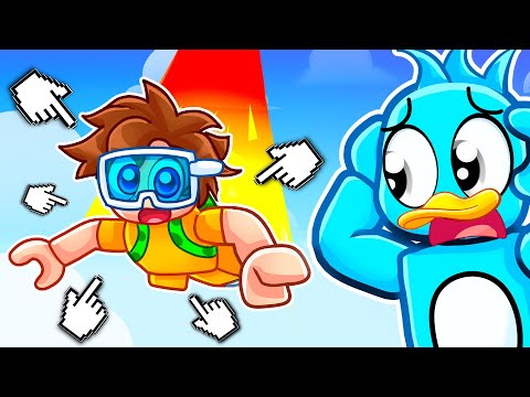 Falling 7,294,831 MPH in Roblox Skydive Race Clicker!