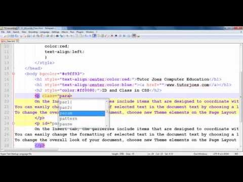 Learn What is Class and ID in CSS Tamil - Mind Luster