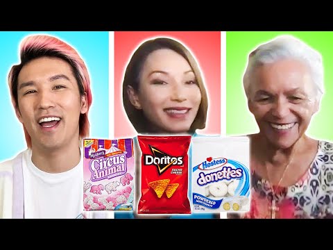 三世代で好きなお菓子を交換 (Three Generations Swap Their Favorite Snacks)