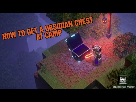 How to find a obsidian chest at camp in Minecraft dungeons!