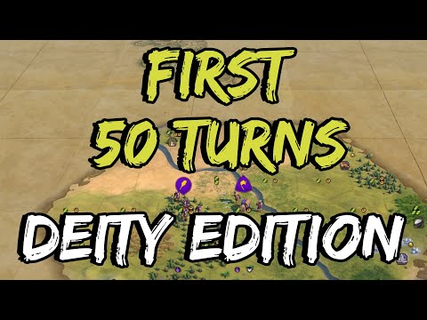 The First 50 Turns on DEITY - Civilization 6 Tutorial